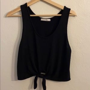 Aritzia Black Crop Tank